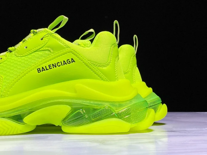 Trendy BLCG Triple S Clearsole Fluo Yellow 541624 W2FF1 2549