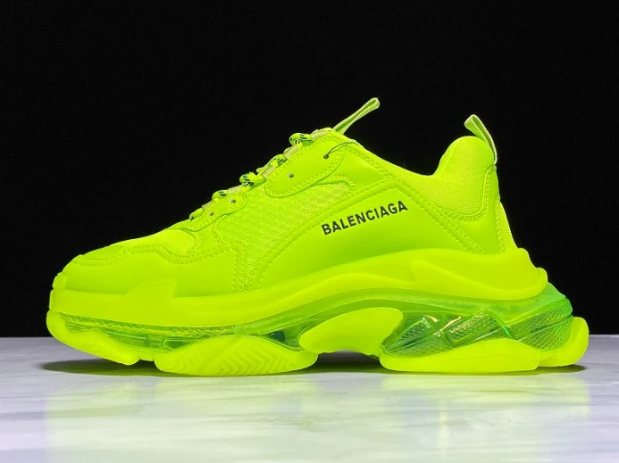 Trendy BLCG Triple S Clearsole Fluo Yellow 541624 W2FF1 2549
