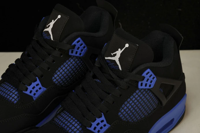 Trendy Jordan 4 Retro Black Game Royal CT8527- 986