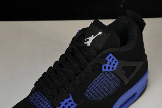 Trendy Jordan 4 Retro Black Game Royal CT8527- 986