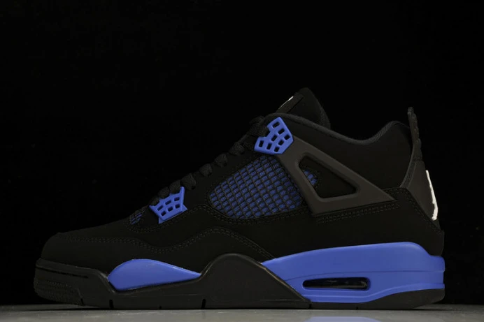 Trendy Jordan 4 Retro Black Game Royal CT8527- 986