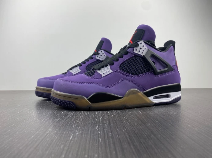 Trendy Jordan 4 Retro Travis Scott Purple (Friends and Family) 766296 LN 996