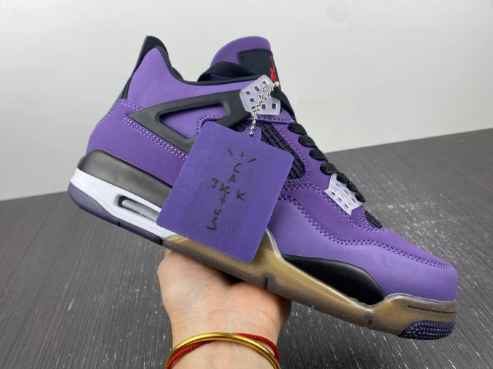 Trendy Jordan 4 Retro Travis Scott Purple (Friends and Family) 766296 LN 996