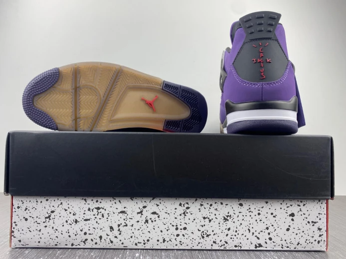 Trendy Jordan 4 Retro Travis Scott Purple (Friends and Family) 766296 LN 996