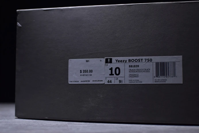 Trendy ad*s yeezy boost 750 triple black cblack bb 155