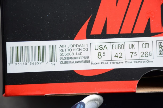 Trendy air jordan 1 obsidian university blue 555088- 1283
