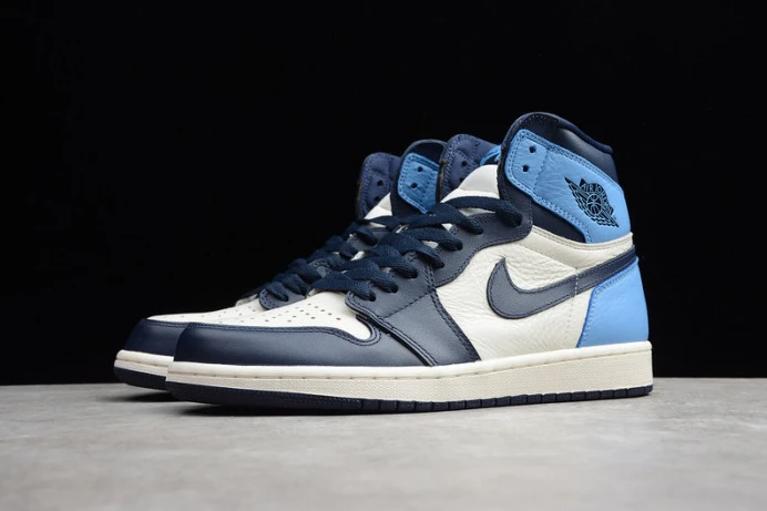 Trendy air jordan 1 obsidian university blue 555088- 1283