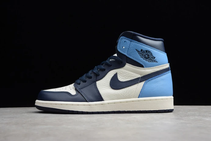 Trendy air jordan 1 obsidian university blue 555088- 1283