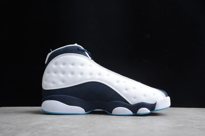 Trendy air jordan 13 “dark powder blue ” 414571- 1432