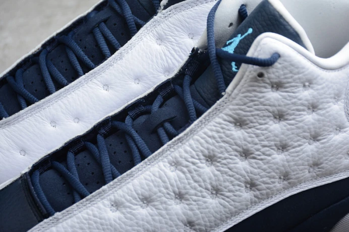 Trendy air jordan 13 “dark powder blue ” 414571- 1432