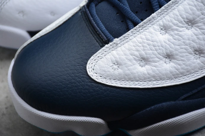 Trendy air jordan 13 “dark powder blue ” 414571- 1432