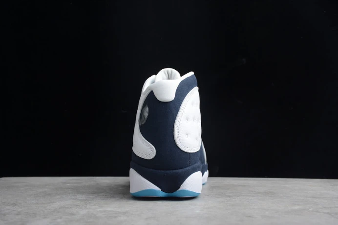 Trendy air jordan 13 “dark powder blue ” 414571- 1432