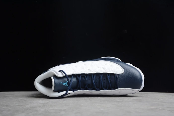 Trendy air jordan 13 “dark powder blue ” 414571- 1432