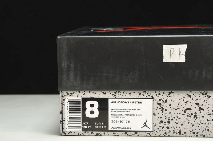 Trendy air jordan 4 retro military blue 308497- 1737