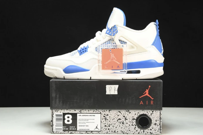 Trendy air jordan 4 retro military blue 308497- 1737