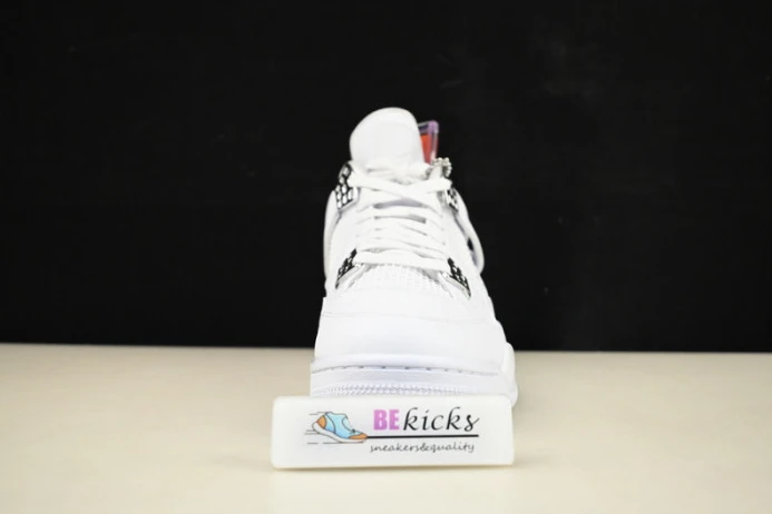 Trendy air jordan 4 retro “pure money” white 308497- 1166
