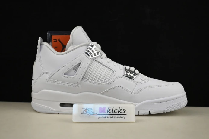 Trendy air jordan 4 retro “pure money” white 308497- 1166