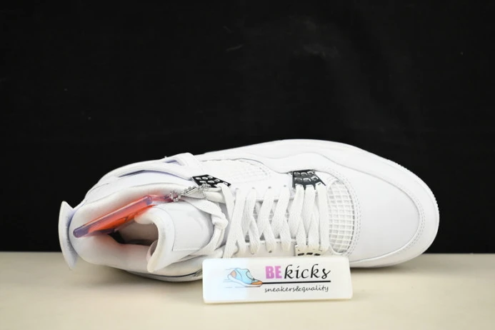 Trendy air jordan 4 retro “pure money” white 308497- 1166