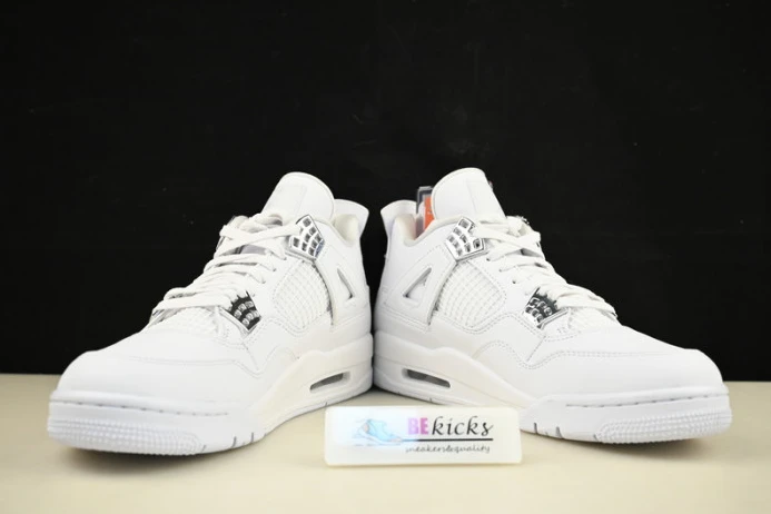 Trendy air jordan 4 retro “pure money” white 308497- 1166
