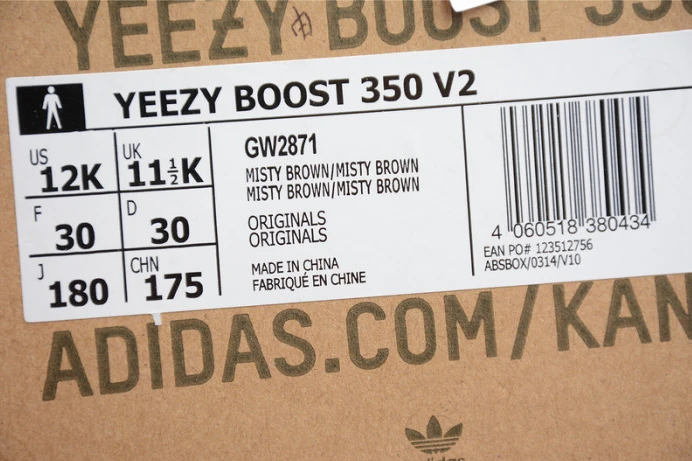 Trendy kids ad*s yeezy boost 350 v2 mono mist gw 159