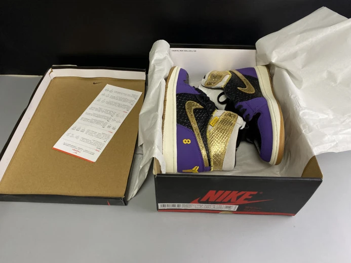 Trendy kobe bryant x air jordan 1 high og black-purple 555088- 1231