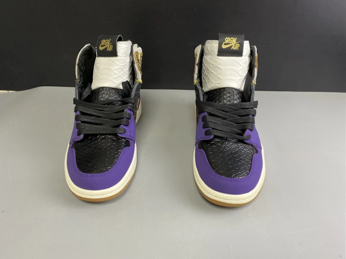 Trendy kobe bryant x air jordan 1 high og black-purple 555088- 1231
