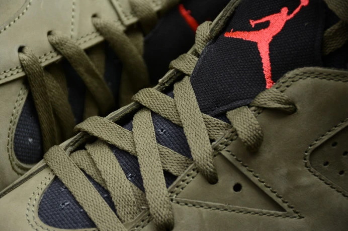 Trendy travis scott air jordan 6 medium olive cactus jack cn1084- 1206