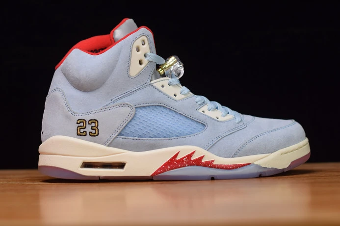 Trophy Room x Air Jordan 5 JSP Ice Blue CI1899- Trendy 1084