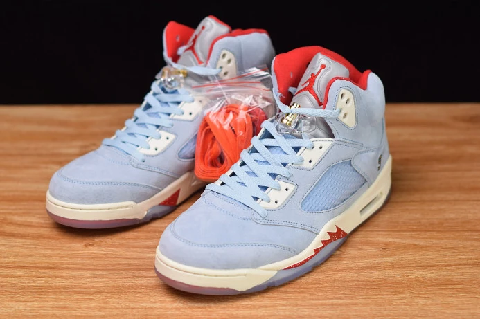 Trophy Room x Air Jordan 5 JSP Ice Blue CI1899- Trendy 1084