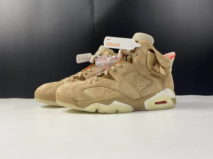 UrbanStyle Air Jordan 6 Retro Travis Scott British Khaki DH0690- 599