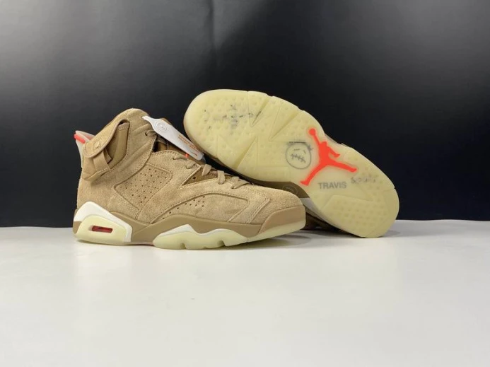 UrbanStyle Air Jordan 6 Retro Travis Scott British Khaki DH0690- 599