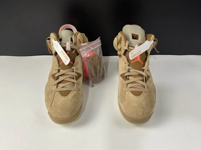 UrbanStyle Air Jordan 6 Retro Travis Scott British Khaki DH0690- 599