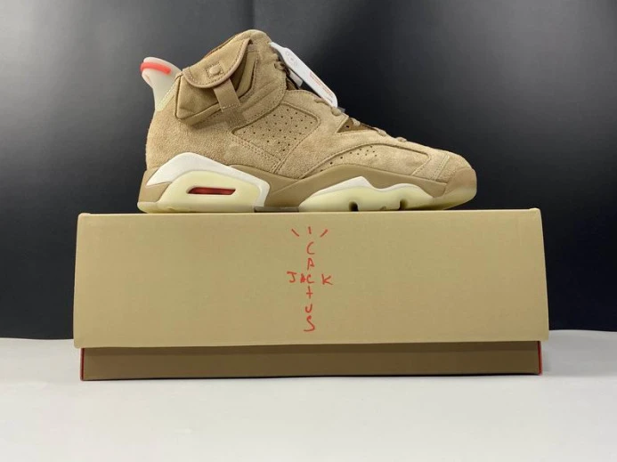 UrbanStyle Air Jordan 6 Retro Travis Scott British Khaki DH0690- 599