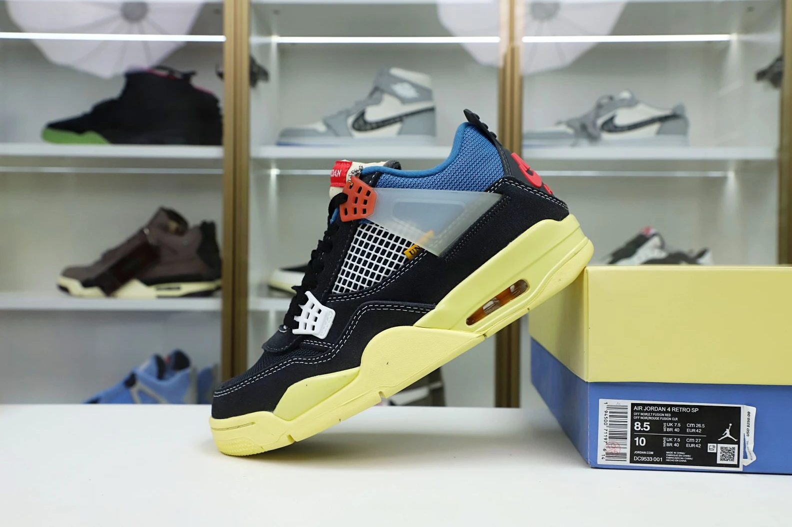 UrbanStyle Kimikick UNION LA X AIR JORDAN 4 RETRO 'OFF NOIR' 1923