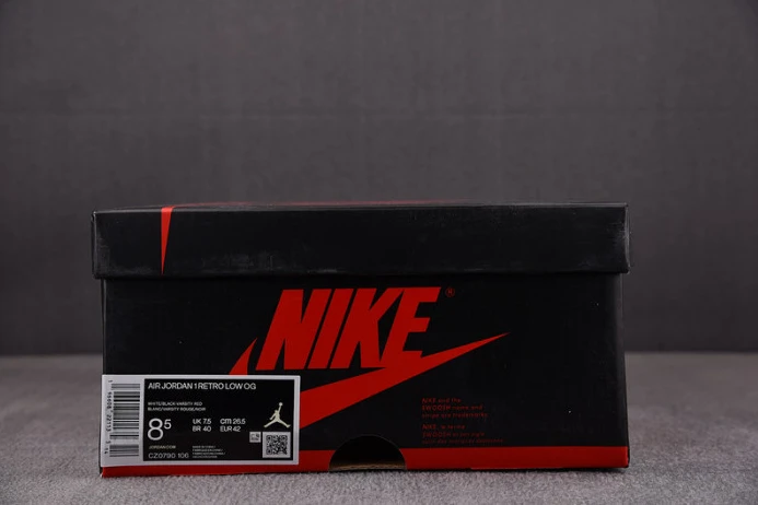 UrbanStyle air jordan 1 low og "black toe" cz0790- 1623