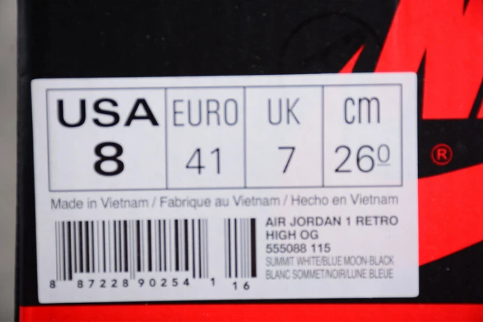 UrbanStyle air jordan 1 retro high blue moon 555088- 1321