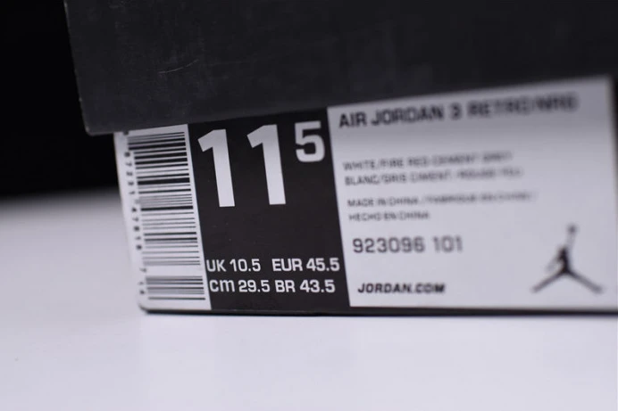 UrbanStyle air jordan 3 retro nrg "free throw line" white mens 923096- 1174