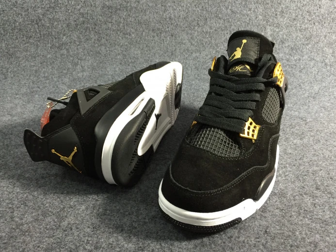 UrbanStyle air jordan 4 “royalty” black metallic gold-white mens 308497- 1165