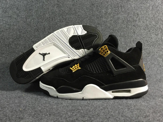 UrbanStyle air jordan 4 “royalty” black metallic gold-white mens 308497- 1165