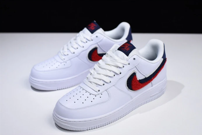 UrbanStyle nike air force 1 low lv8 3d chenille white red blue 823511- 3072