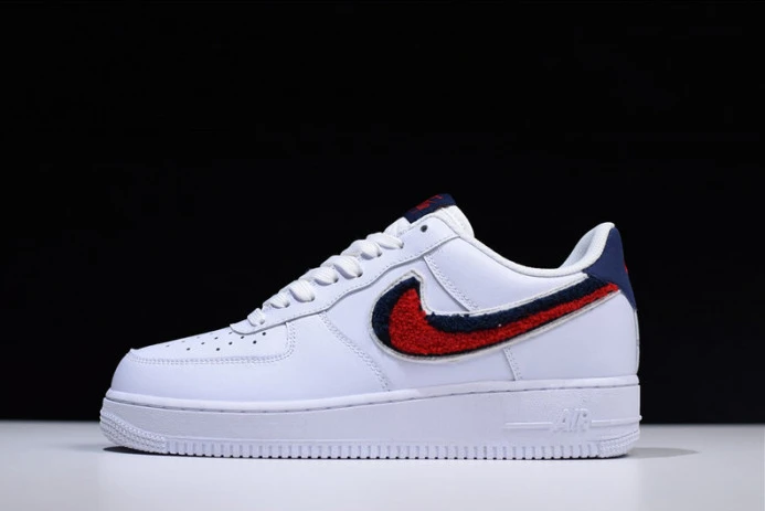 UrbanStyle nike air force 1 low lv8 3d chenille white red blue 823511- 3072