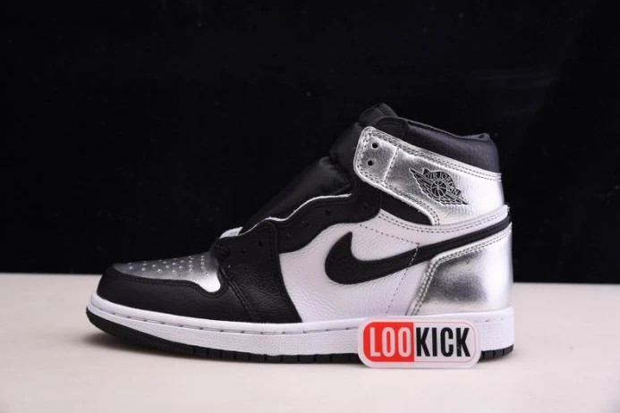 WellDesigned AIR JORDAN 1 HIGH OG WMNS SILVER TOE CD0461- 835