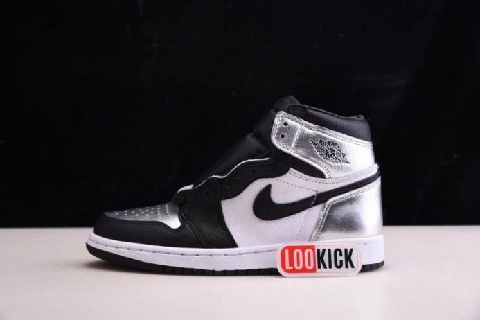 WellDesigned AIR JORDAN 1 HIGH OG WMNS SILVER TOE CD0461- 835