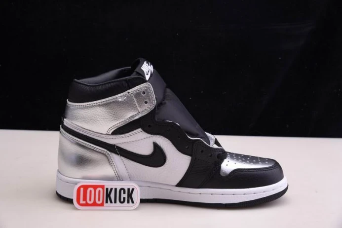 WellDesigned AIR JORDAN 1 HIGH OG WMNS SILVER TOE CD0461- 835