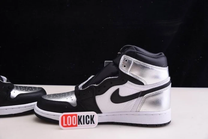 WellDesigned AIR JORDAN 1 HIGH OG WMNS SILVER TOE CD0461- 835
