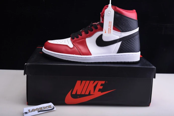 WellDesigned Air Jordan 1 High OG WMNS Satin Snake CD0461- 858