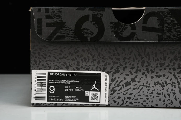 WellDesigned Air Jordan 3 "Fear Pack" CT8532- 533