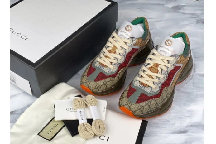 WellDesigned GUCC RHYTON VINTAGE TRAINER SNEAKER 620185 99WG0 2898