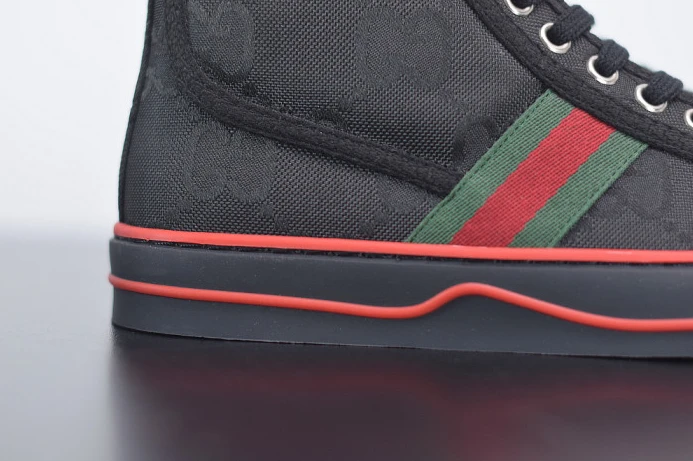 WellDesigned GUCC Tennis 1977 Print Sneaker BLACK 553385 DOPEO 2912