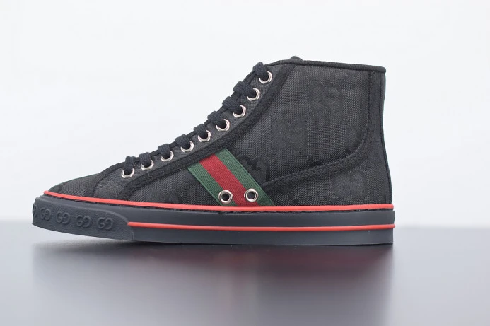 WellDesigned GUCC Tennis 1977 Print Sneaker BLACK 553385 DOPEO 2912